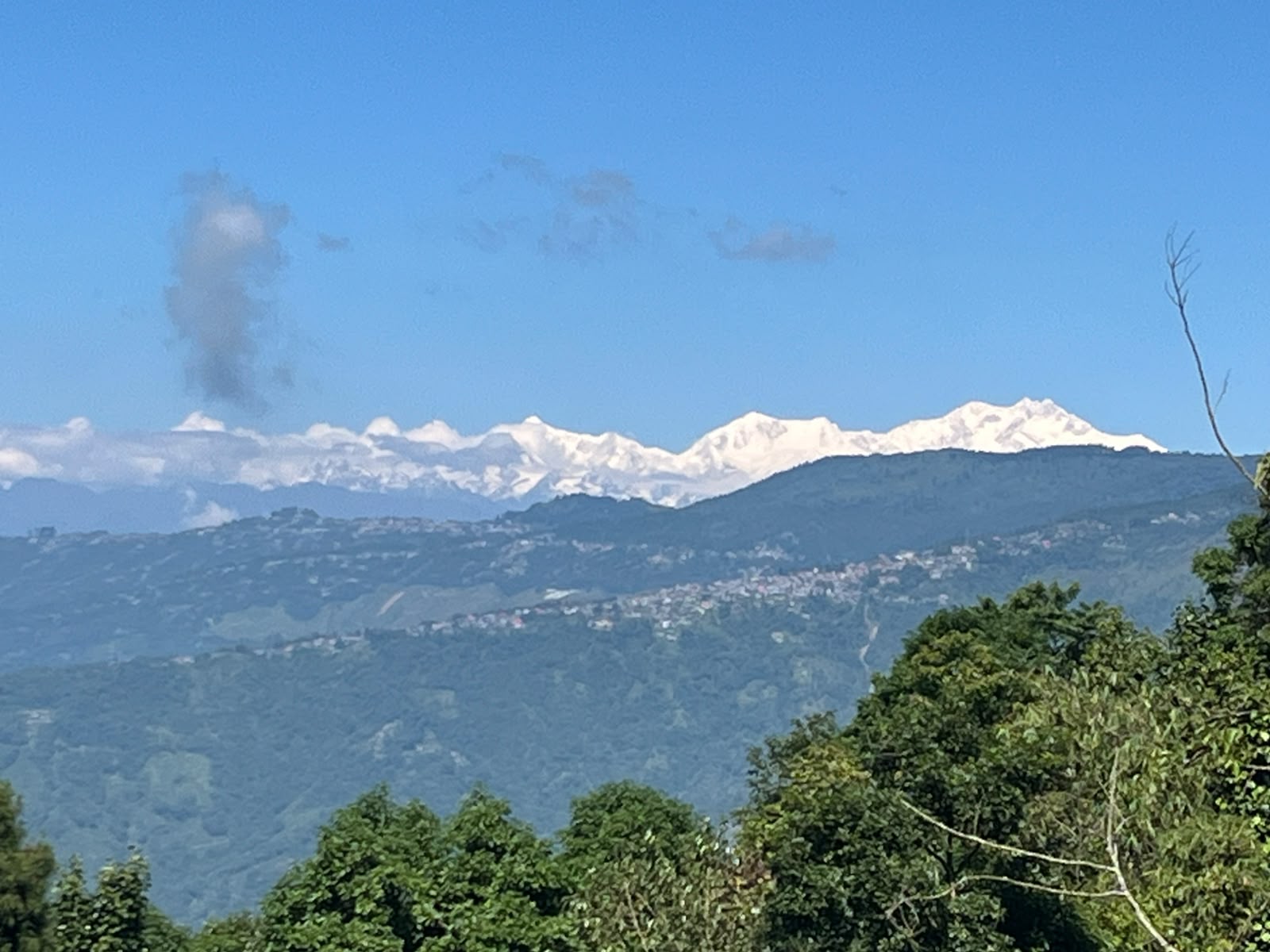 Kanchenjunga Range in Daylight