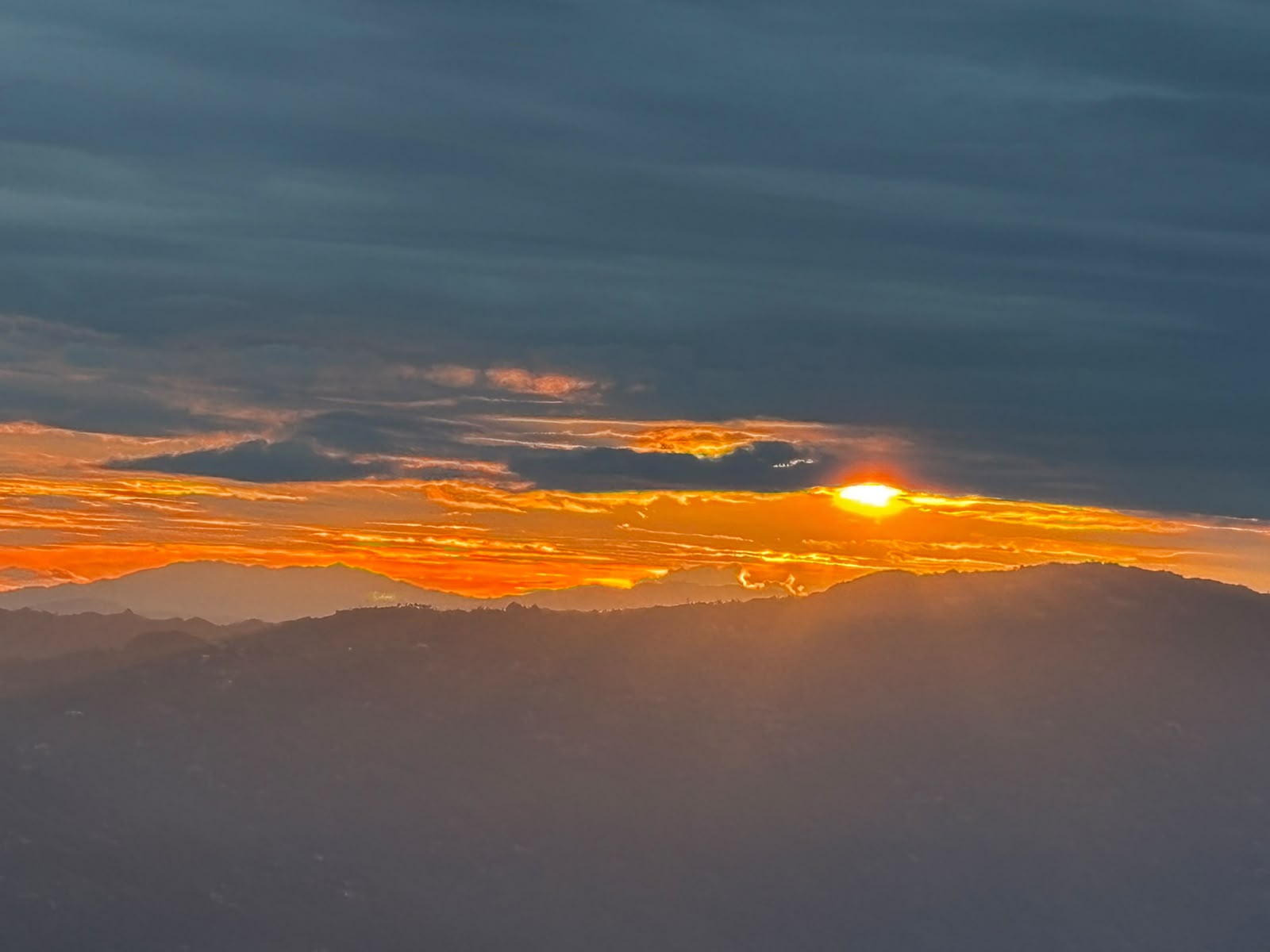 Sun Setting into the Ridge