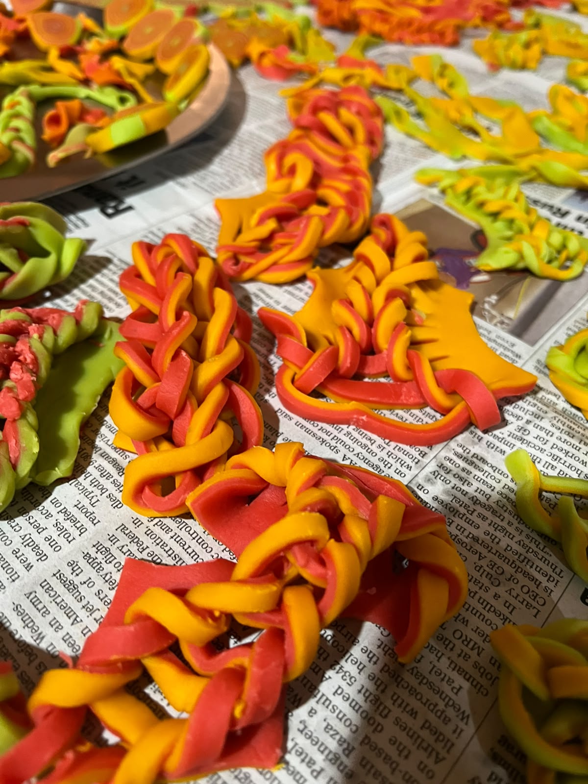 Hand-Braided Festive Khapse Dough